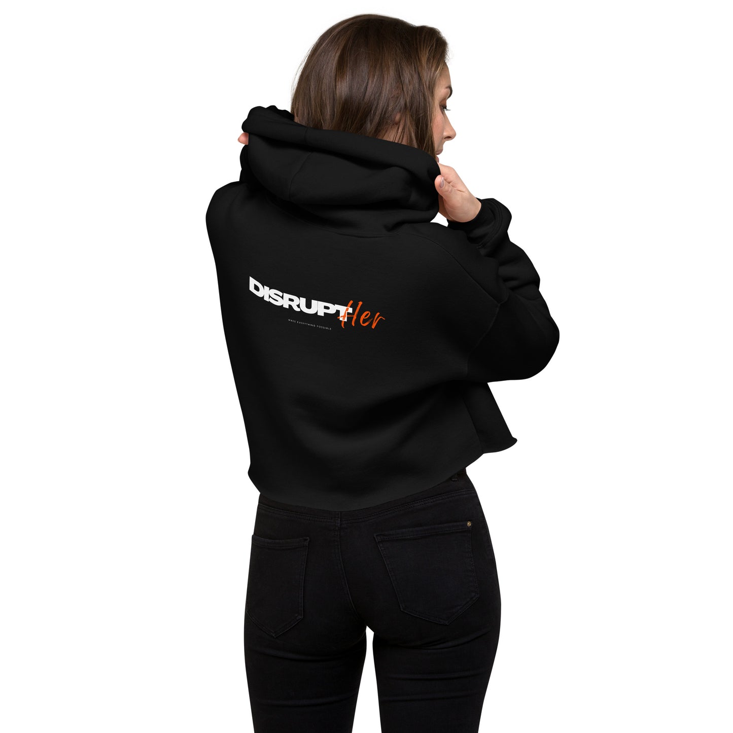 DisruptHer Crop Hoodie