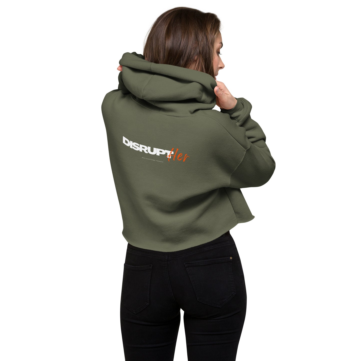 DisruptHer Crop Hoodie